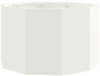 vidaXL Blumentopf Pflanzk&uuml;bel Wei&szlig; 60 x 60 x 35 cm Stahl (1 St)