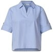 STREET ONE Kurzarmbluse Kurzarm Sommerbluse mit Hemdblusenkragen