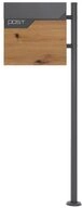 ML-DESIGN Standbriefkasten Briefkasten Postkasten mit Zeitungsfach, inkl....
