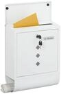 relaxdays Briefkasten mit Zeitungsfach (1-St), wei&szlig;