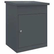 vidaXL Briefkasten Anthrazit Briefkasten Postkasten Zustellkasten Box 44x35x59...
