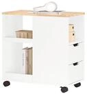 SoBuy Beistellwagen FBT130, Rollcontainer mit Schubladen, Aktenschrank,...