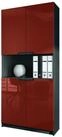 Vladon Aktenschrank Logan V2 (Aktenschrank, mit Soft-Close Funktion) Schwarz
