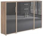 BMG M&ouml;bel Aktenschrank Office Edition (Set 16, B&uuml;roschrank mit Metallgriffen)