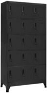 vidaXL F&auml;cherschrank Schlie&szlig;fachschrank Anthrazit 90x40x180 cm Stahl (1-St)