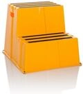 hjh OFFICE Tritthocker TIO-E2 Elefantenfu&szlig; Kunststoff H&ouml;he 51.0 cm, Rollhocker