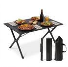 relaxdays Campingtisch klappbar, schwarz, 90x60 cm