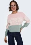 ONLY Rundhalspullover ONLLEONA (1-tlg) Drapiert/gerafft