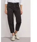 STREET ONE Stoffhose Style Karlie Sommerhose in Papertouch-Qualit&auml;t braun 34