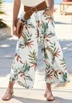 LASCANA Culotte mit Leinen-Anteil und weitem Bein Leinenhose, leichte...