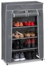 relaxdays Schuhschrank Stoff 5 F&auml;ch Anthrazit