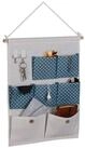 relaxdays H&auml;ngeaufbewahrung H&auml;ngeorganizer aus Stoff, blau
