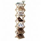 relaxdays Schuhregal Faltbares Schuhregal aus Bambus, 7