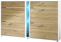 Vladon Schuhschrank Today (Schuhkipper f&uuml;r 24 Paar Schuhe mit 4 Klappen, 2