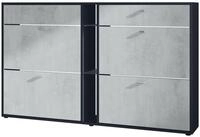 Vladon Schuhschrank Today (Schuhkipper f&uuml;r 24 Paar Schuhe mit 4 Klappen, 2