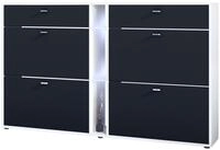 Vladon Schuhschrank Today (Schuhkipper f&uuml;r 24 Paar Schuhe mit 4 Klappen, 2