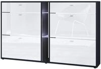 Vladon Schuhschrank Today (Schuhkipper f&uuml;r 24 Paar Schuhe mit 4 Klappen, 2