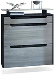 Vladon Schuhschrank Annie (Schuhkipper f&uuml;r 16 Paar Schuhe, mit 2 Klappen,...