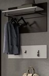 Inn.Furn Garderobenpaneel Cooper (Wandgarderobe in Wei&szlig; und Grau, 2 St., Set...