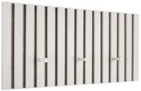 MIRRORS AND MORE Garderobenpaneel GRACE, Sandgrau, Schwarz, MDF, 3 Haken, B 60...