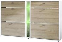Vladon Schuhschrank Today (Schuhkipper f&uuml;r 24 Paar Schuhe mit 4 Klappen, 2