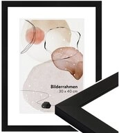 WANDStyle Bilderrahmen H430, Schwarz, aus Massivholz im Stil Klassisch