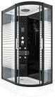 AcquaVapore Komplettdusche Duschkabine Dusche D30-73M0R Schwarz 80x120,