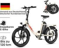 PixelPilot E-Bike Cityrad 20 Zoll Fatbike E-Bike 48V 20Ah City Pedelec 7-Gang Damen