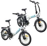 smartEC E-Bike Klapprad E-Klapprad Camp-20D & Camp-20H E-Bike 20 Zoll Wei&szlig;, 7 Gang