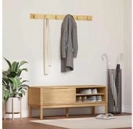 vidaXL Sitzbank Flurbank FLORO Wachsbraun 115 x 40 x 45 cm Massivholz Kiefer...