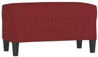 vidaXL Sitzbank Sitzbank Weinrot 70x35x41 cm Stoff