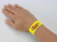 Sigel Hinweisschild Eventb&auml;nder Super Soft 255x25mm neon gelb VE=120 St&uuml;ck