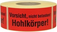 Etikett TRANSPAK 8370006 Hinweisetikett Ma&szlig;e 145x70mm Papier Vorsicht nicht