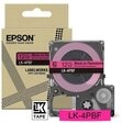 Epson EPSON 12mm Pink Schwarz LK4PBF Farbschriftband 5m Tintenpatrone