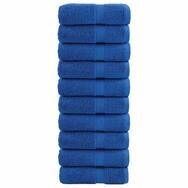 vidaXL Handtuch 30 x 30 cm Premium-Waschlappen 10 Stk Blau 30x30cm 600 gm&sup2; 100