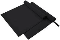 vidaXL Handtuch Sporthandt&uuml;cher 2 pcs Schwarz 180 x 90 cm, Polyester und...