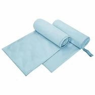 vidaXL Handtuch Sporthandt&uuml;cher 2 pcs Blau 200 x 100 cm Polyester und Polyamid,