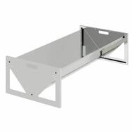 vidaXL Futterspender Futtertr&ouml;ge f&uuml;r Nutztiere Silber 108 x 50 x 28 cm