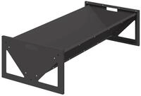vidaXL Futterspender Futtertr&ouml;ge f&uuml;r Nutztiere Schwarz 108 x 50 x 28 cm