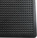Fu&szlig;matte Anti-Erm&uuml;dungsmatte Gummi 90x120cm schwarz Riffelstruktur