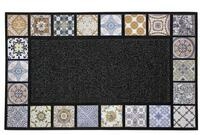 Douceur d'int&eacute;rieur Fu&szlig;matte Fu&szlig;matte, spanische Mosaik, 45 x 75 cm, H&ouml;he:...