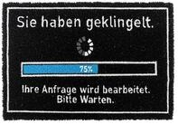 relaxdays Fu&szlig;matte Kokos Fu&szlig;matte mit Spruch 60x40 cm, rechteckig, H&ouml;he: 10 mm, K