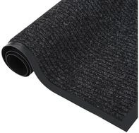 vidaXL Fu&szlig;matte 80 x 120 cm T&uuml;rmatte Fu&szlig;matte Gestreift 80x120 cm Anthrazit
