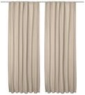 Beautissu Vorhang 2er Set Thermovorhang Gardine Creme Amelie TK, 140x245cm,...