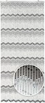 Kobolo T&uuml;rvorhang Perlenvorhang MOUNTAIN - black white - 90x200 cm (1 St),...