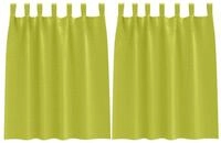 vidaXL Vorhang Verdunkelungs-Vorh&auml;nge mit Ringen 2 pcs Gr&uuml;n 140 x 140 cm (2...