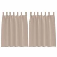 vidaXL Vorhang Verdunkelungs-Vorh&auml;nge mit Ringen 2 pcs Taupe 140 x 140 cm (2...