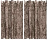 vidaXL Vorhang Samtvorh&auml;nge mit Vorh&auml;ngen 2 pcs Cappuccino 175 x 140 cm Samt...