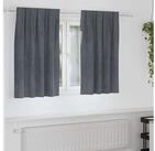 vidaXL Vorhang Verdunkelungsvorh&auml;nge 2 pcs Hellgrau 140 x 140 cm Samt (2 St),...