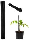 relaxdays Rankhilfe Schwarze Pflanzst&auml;be 30 cm im 300er Set